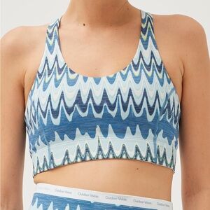 Outdoor Voices Doing Things Thrive Sports Bra Sz S in blue